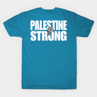 Palestine Strong - Keffiyeh Fist - Double-sided T-Shirt